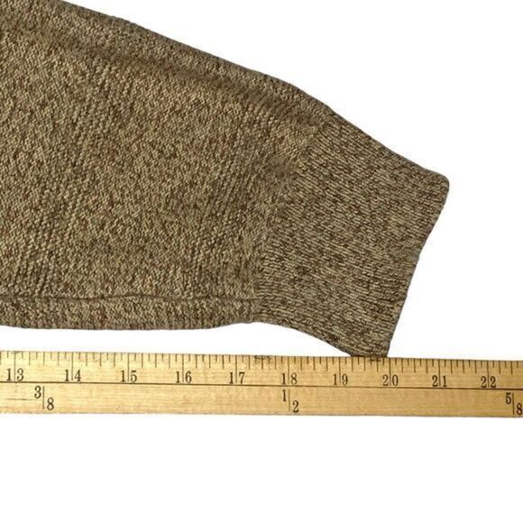 CHAPS Sweater Mens 3XLT Brown 3 Buttons Mock Neck Classic Knit Henley Pullover - Picture 16 of 16